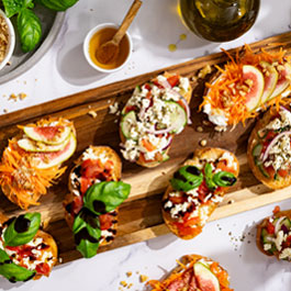 Blandet bruschetta-bar