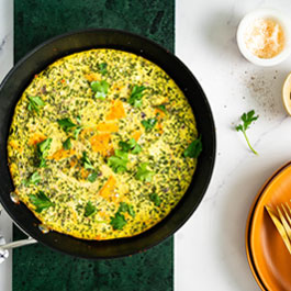 One Pot Frittata with Sweet Potato