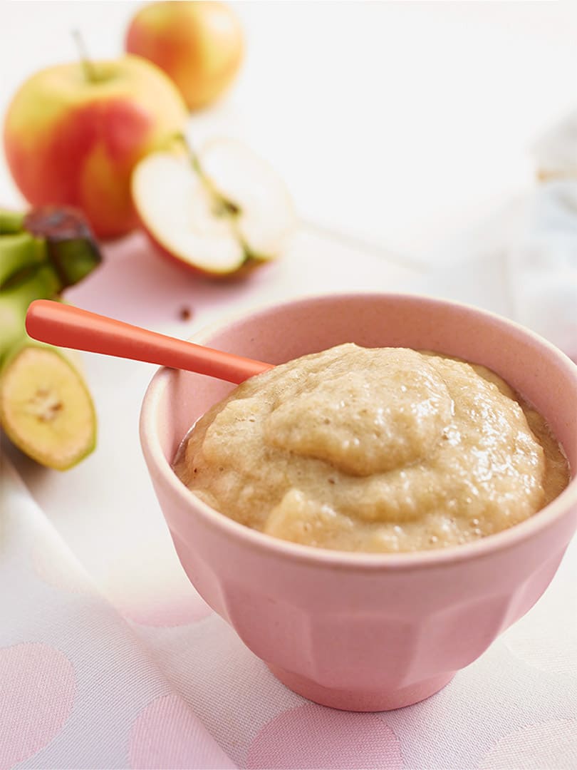 Baby Nutrition recipe Banana apple purée