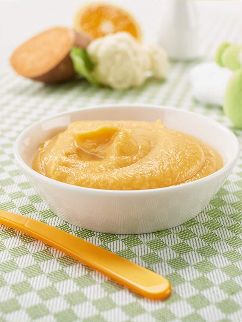 Baby Nutrition recipe Cauliflower sweet potato purée