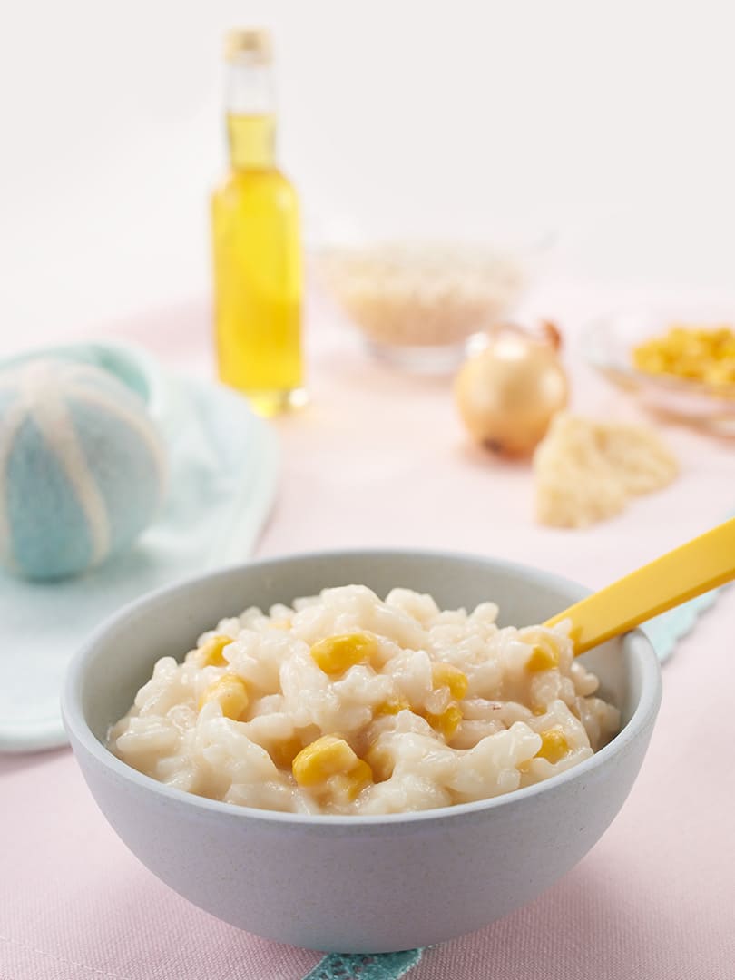 Corn risotto