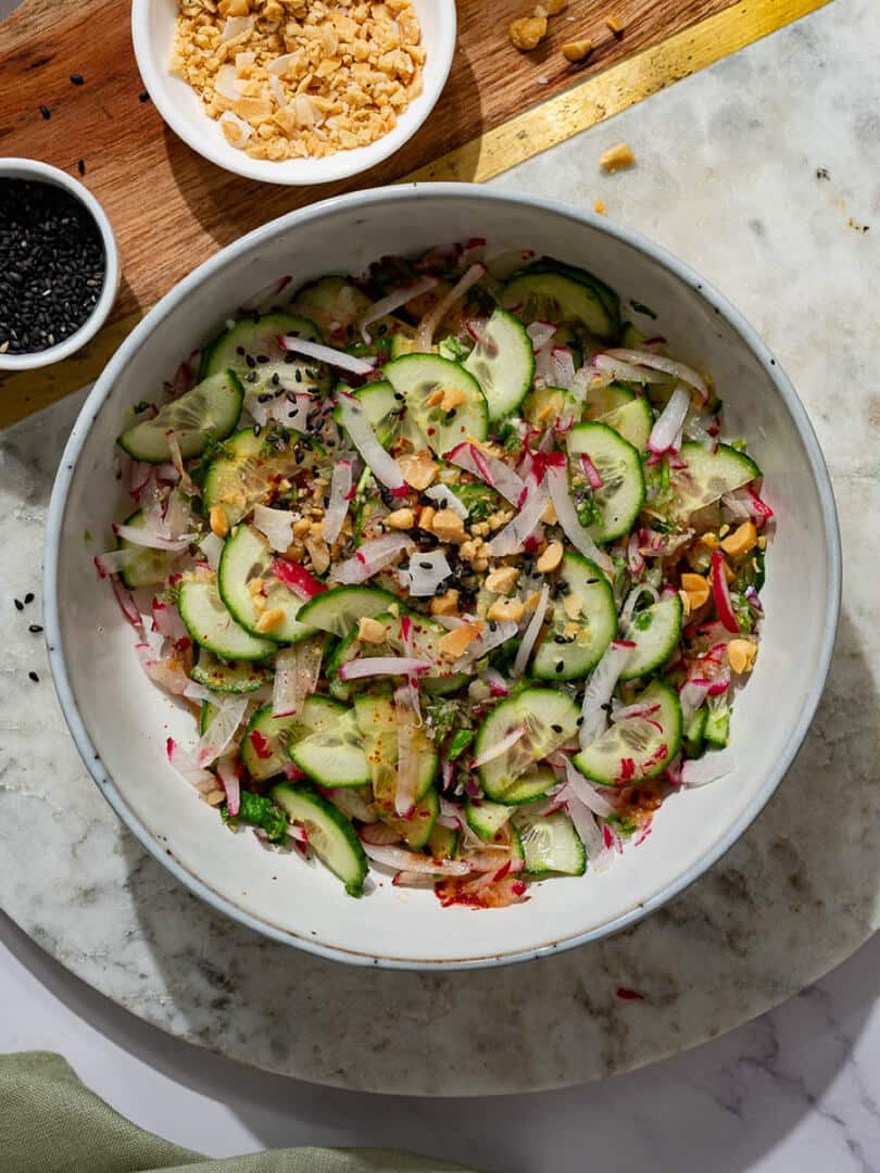 Thai style cucumber salad