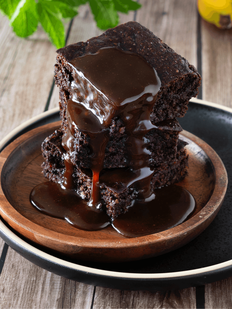 Vegan chocolate banana brownies