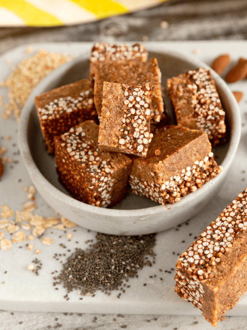 Quinoa bites with cookie dough