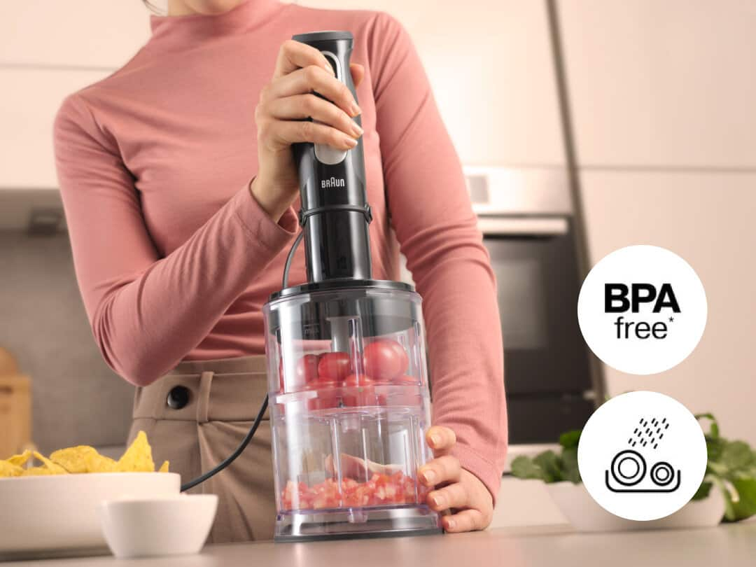 Braun Hand blender accessories are BPA free & dishwasher safe