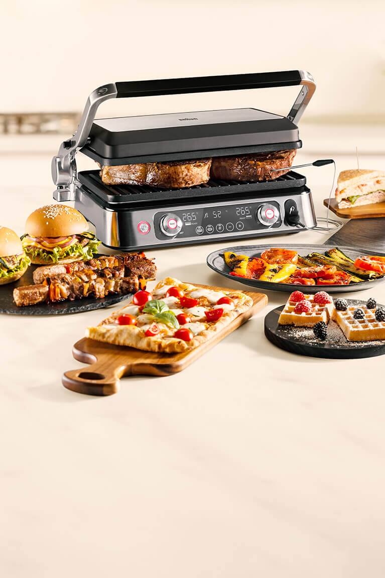 De délicieuses grillades de viande avec le Braun MultiGrill 9 Pro Contact grill