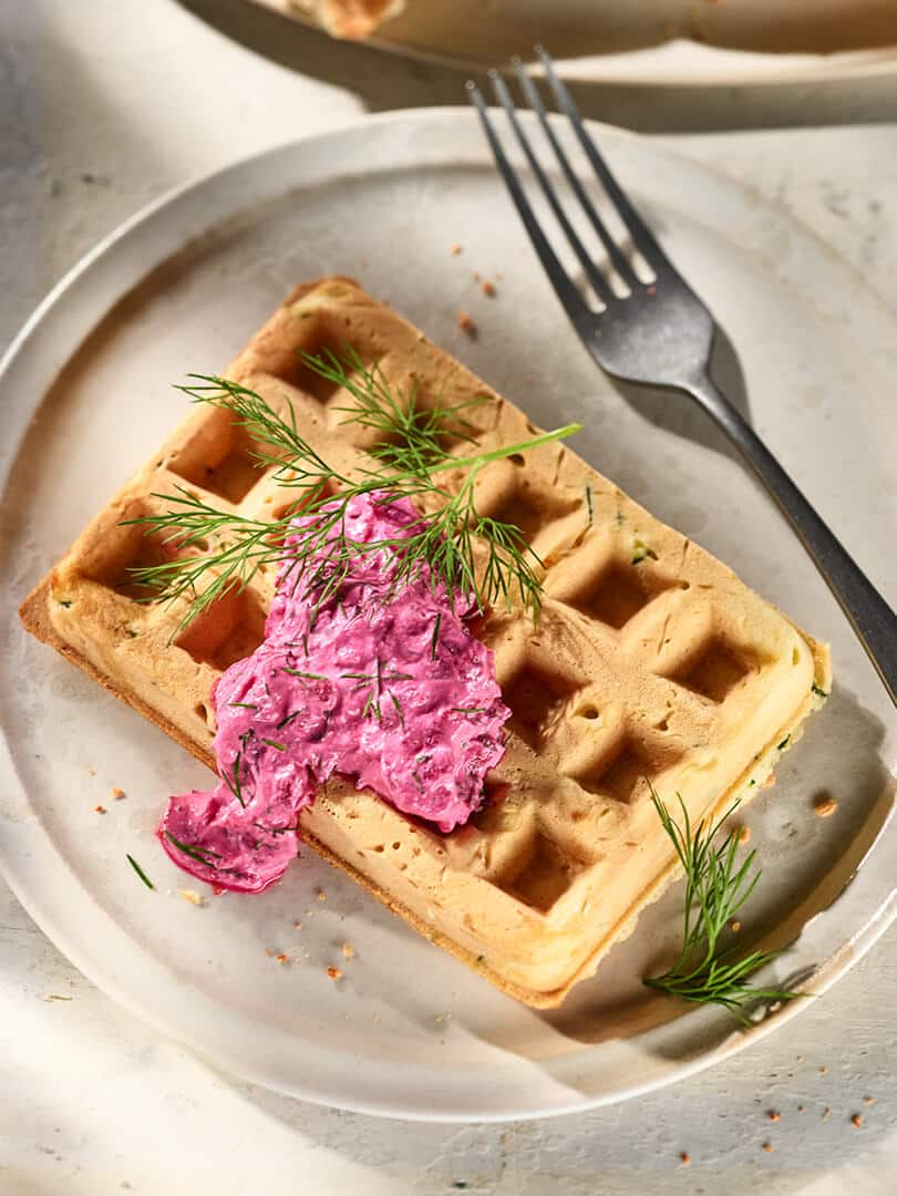 Zucchini-Feta-Waffeln