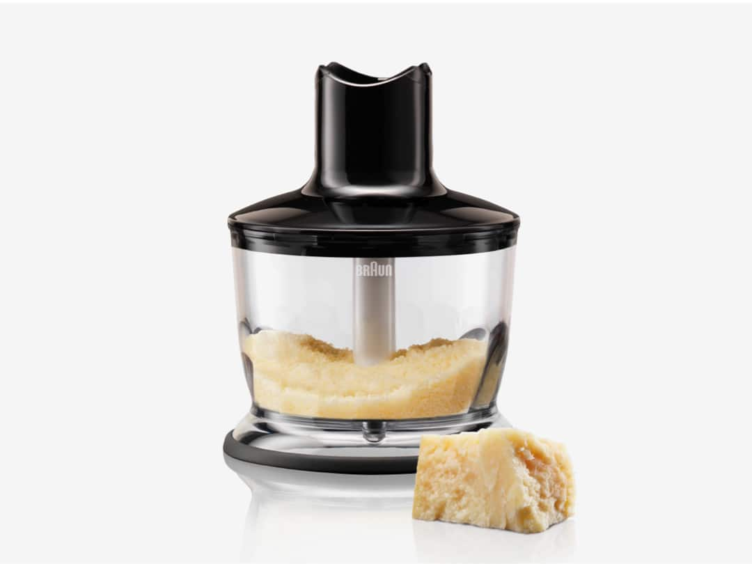 Braun chopper attachment with cheese