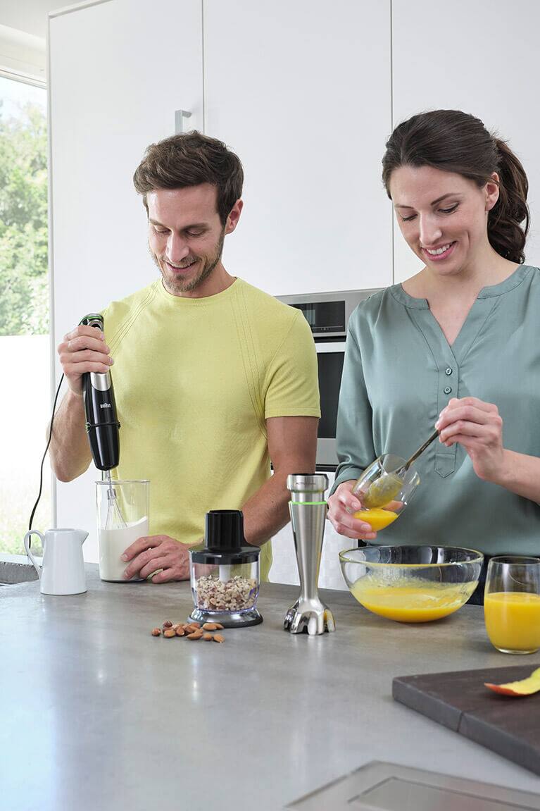 Braun Hand blender Chopper accessory (350ml) in use