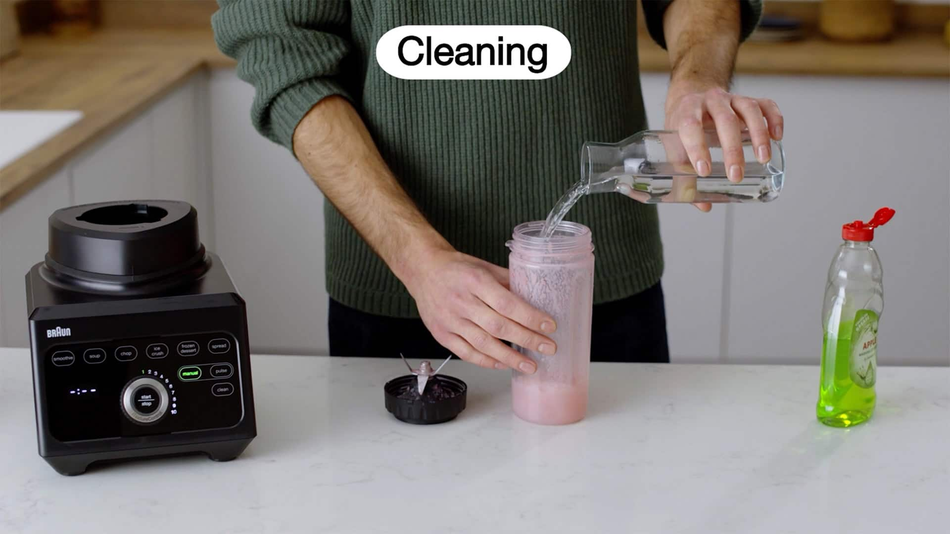 Braun PowerBlend 9 - How to clean Smoothie attachment