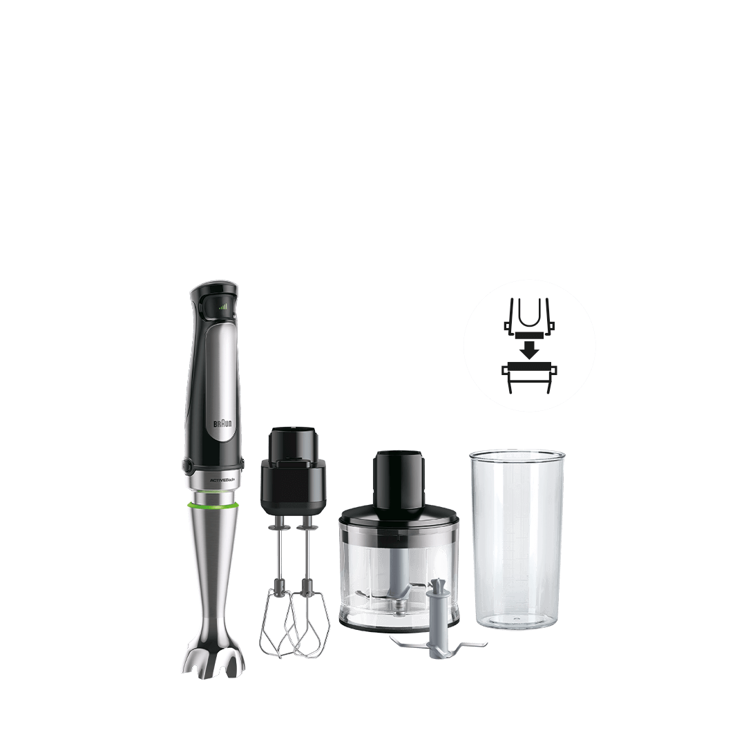 Braun MQ-MQ7035XB Black Hand blender with Double Beater accessory