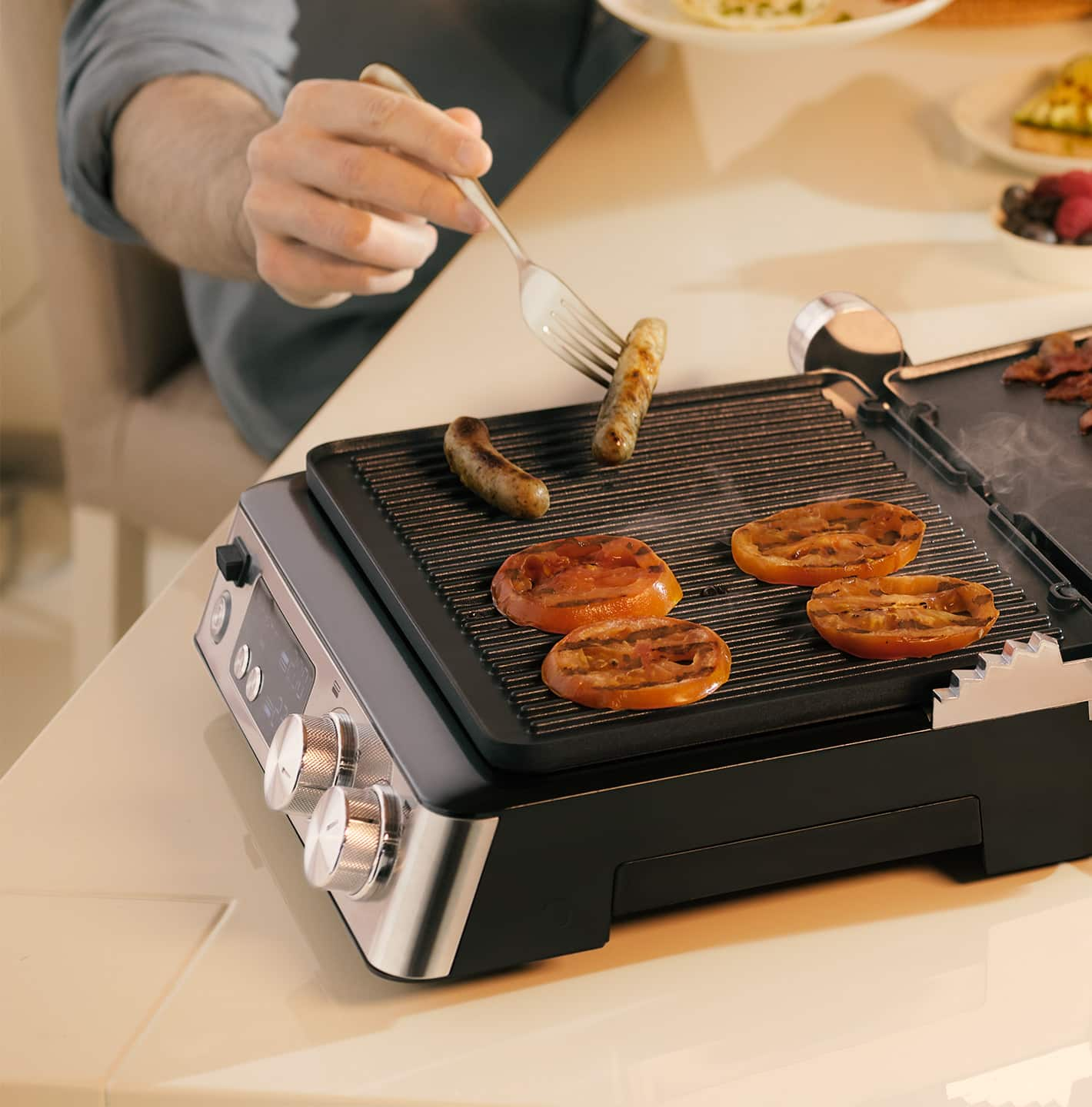 Braun MultiGrill 7 - Ribbed grill plates