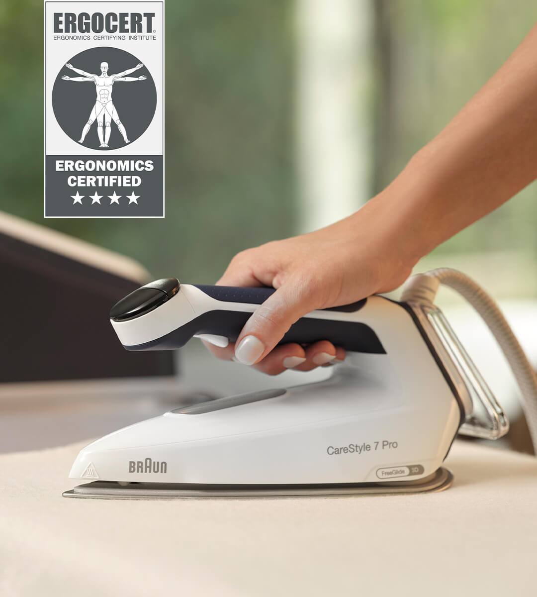 Braun CareStyle 7 Pro  – Ergonomics certified iron