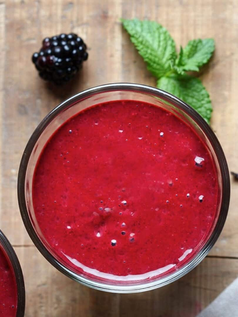 Fresh berry blend smoothie.