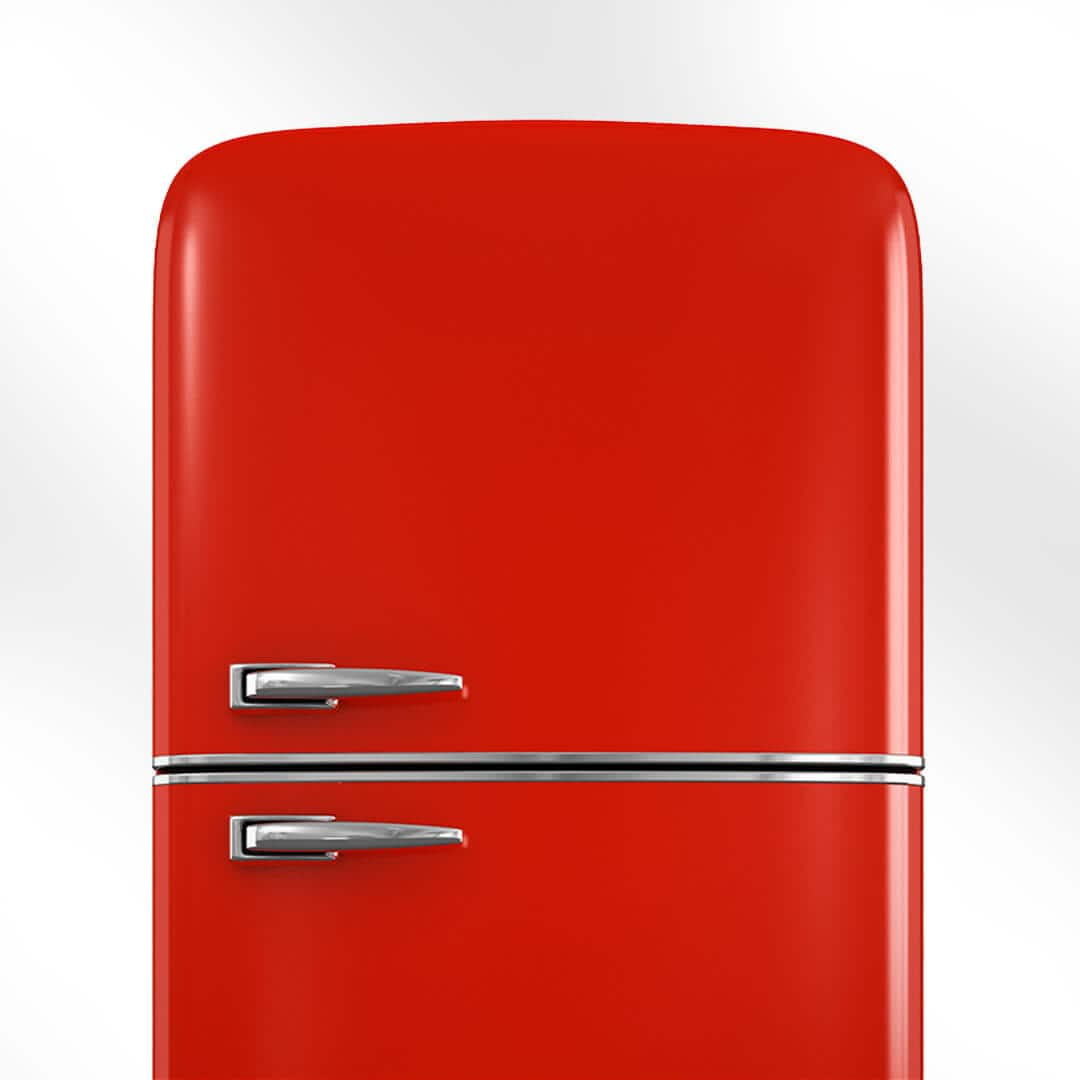 Red retro Fridge