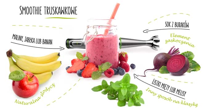 smoothie truskawkowe z burakiem