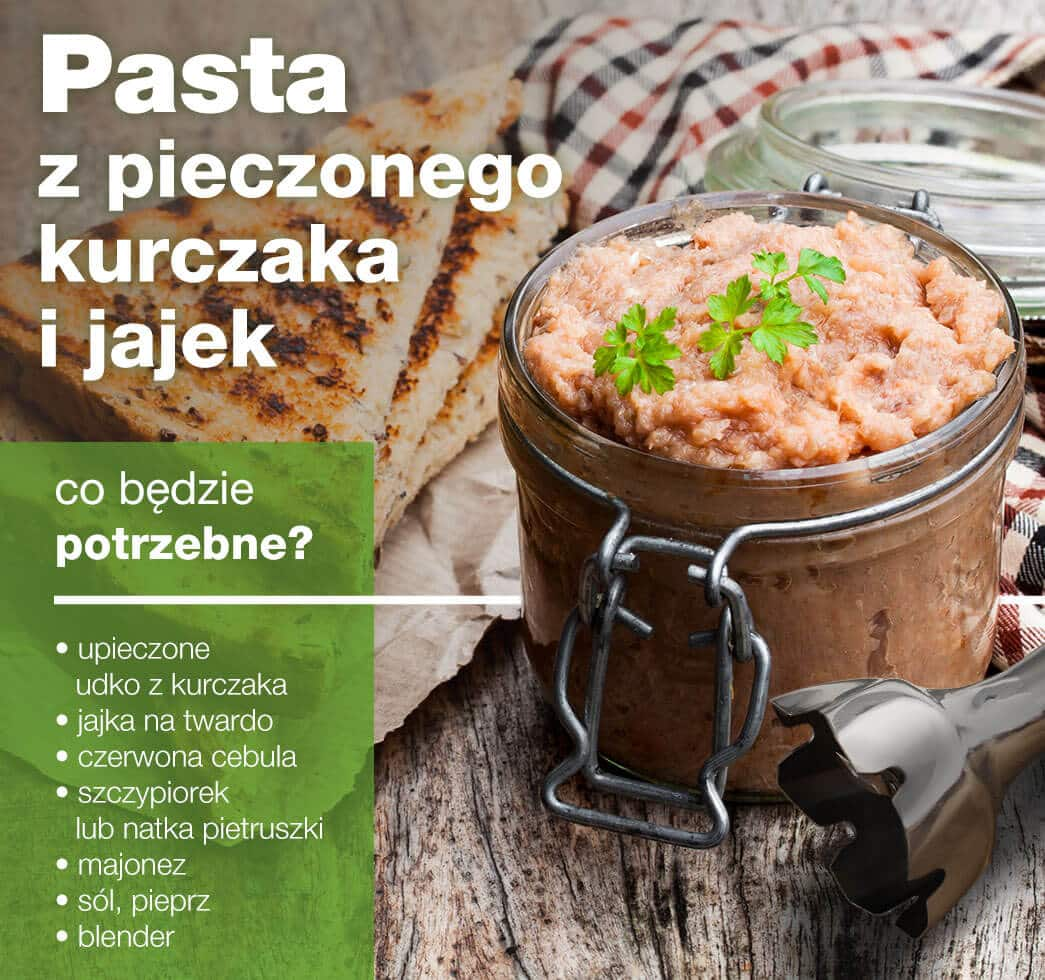 pasta z kurczaka i jajek wielkanocne zero waste