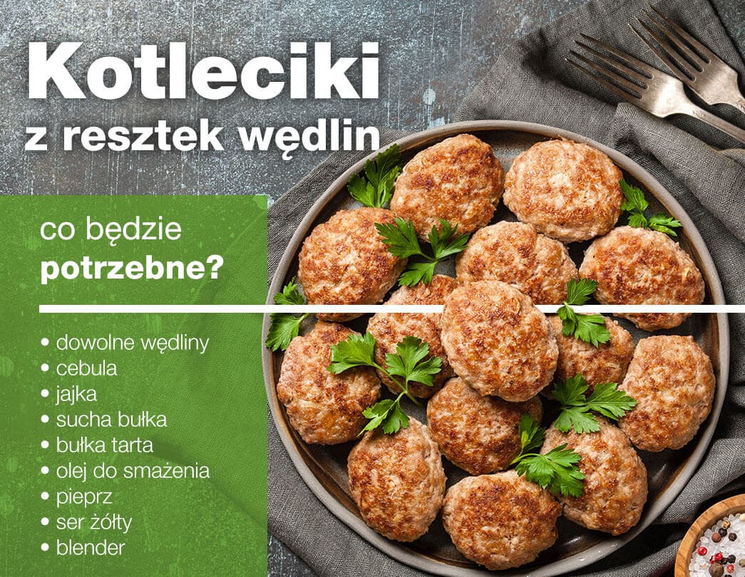 kotleciki z resztek wędlin