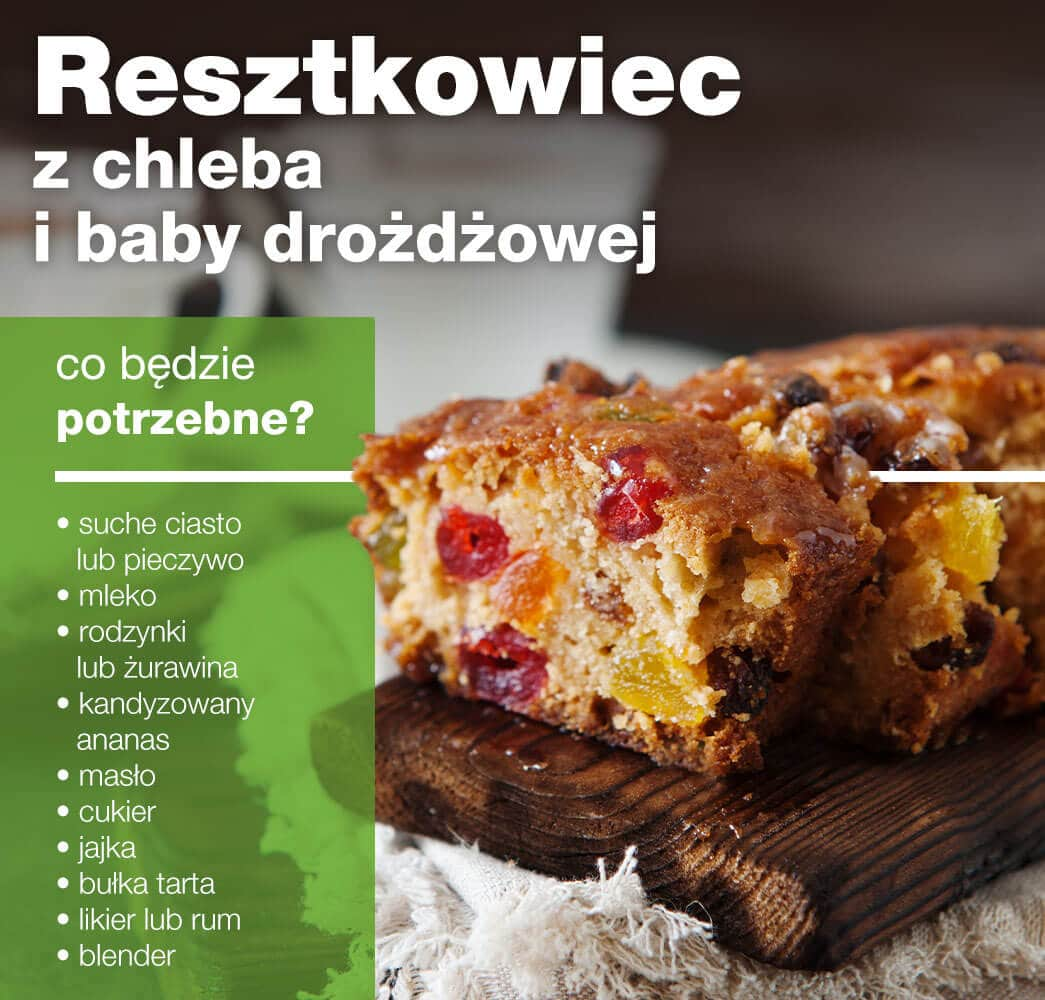 resztkowiec z chleba i baby drożdżowej