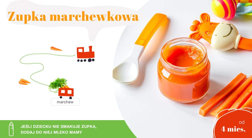 domowa zupka marchewkowa dla niemowlaka