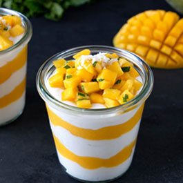 Romig mangodessert